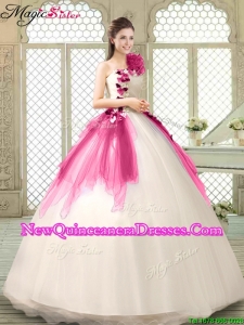 Classical Multi Color Quinceanera Gowns with Appliques and Ruffles