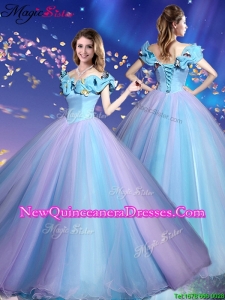 Gorgeous Off the Shoulder Quinceanera Dresses in Multi Color