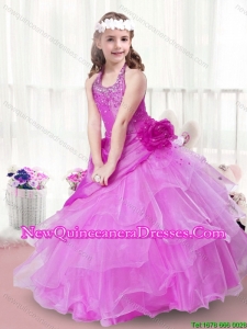 New Arrivals Hand Made Flowers Little Girl Pageant Dresses for 2016