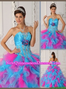 Classical Ball Gown Appliques Quinceanera Dresses in Multi Color