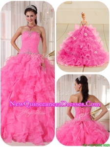 Fashionable Ball Gown Strapless Quinceanera Gowns with Beading