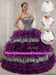 Fashionable Purple Ball Gown Sweetheart Quinceanera Dresses