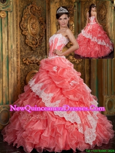 2016 Luxurious Ball Gown Floor Length Ruffles Quinceanera Dresses