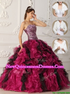 Latest 2016 Multi Color Quinceanera Gowns with Ruffles