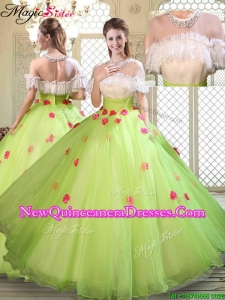 Spring Beautiful Scoop Quinceanera Dresses with Ruffles for 2016