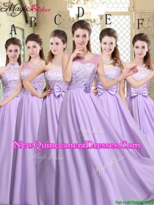Hot Sale Empire Lavender 2016 Dama Dresses