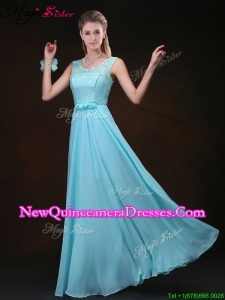 Sweet Scoop Lace Quinceanera Dama Dresses with Lace