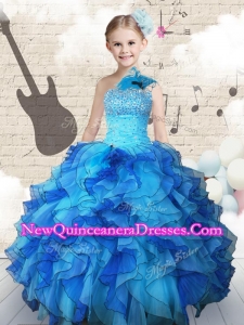 2016 Beading and Ruffles Little Girl Pageant Dresses in Multi Color