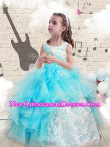 Fashionable Appliques and Ruffles Little Girl Pageant Dresses for 2016