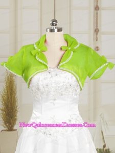 Spring Green Wedding Beading Party Organza Shawls
