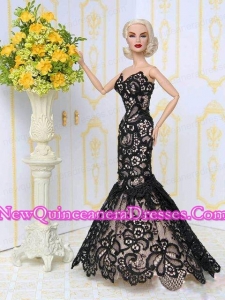 Beautiful Lace Mermaid Party Clothes Fashion Dress for Barbie Doll