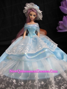 Fashion Handmade Barbie Princess Dress With Sequins Made to Fit the Barbie Doll