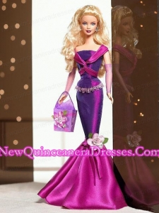 Fashion Handmade Mermaid Dress With Flower Made to Fit the Barbie Doll