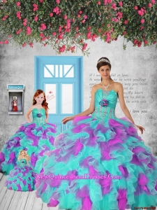 2015 New Style Multi-color Princesita Dress with Appliques and Ruffles