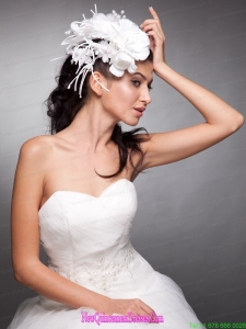 Pearls Hand Made Flowers Taffeta Headpieces