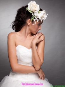 Pretty Headpieces Taffeta Hand Made Flowers