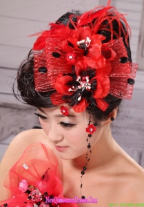 High Quality Little Hat Feather Tulle and Beading