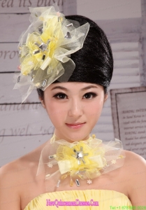 Rhinestones Lovely Tulle Hairpins Birdcage Veils