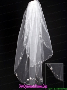 Organza Scalloped Edge Bridal Veil