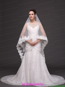 Royal Discount Organza Bridal Veil For Wedding