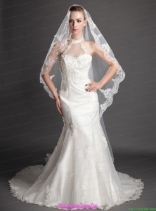 Royal Discount Tulle Bridal Veil With Lace