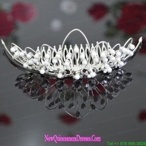 Imitation Pearls Decorate Beautiful Tiara