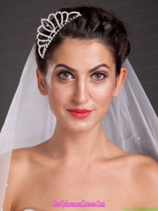 Vintage Style Alloy Tiara With Crystal Decorates