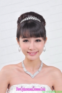 Elegant Alloy With Rhinestone Ladies wedding Jewelry Sets