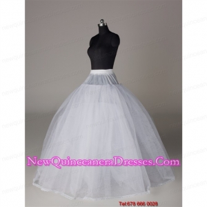 Fashionable Organza Ball Gown Floor Length Petticoat in White