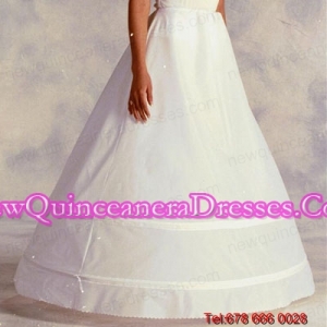 Most Popular Organza Ball Gown Floor Length White Petticoat