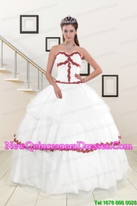 Elegant Strapless Quinceanera Dresses with Beading and Pick Ups