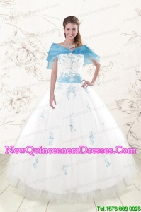 White Ball Gown Discount New Style Quinceanera Dresses for 2015