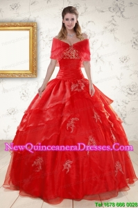 Beautiful Strapless Quinceanera Dresses with Appliques
