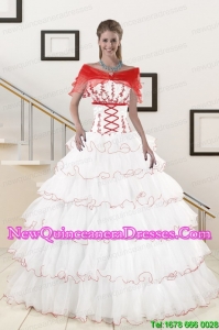 2015 Perfect Puffy Multi-color Quinceanera Dresses with Beading