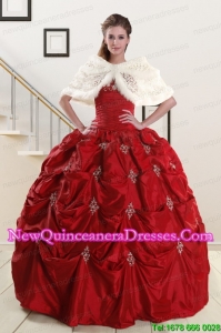 2015 Perfect Quinceanera Dresses with Strapless