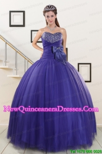 2015 Perfect Sweetheart Quinceanera Dresses with Bowknot