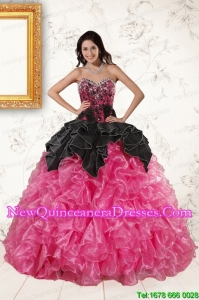 Beautiful Multi Color Ball Gown Ruffled Quinceanera Dresses