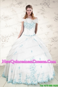 Cheap Appliques Strapless Lovely Quinceanera Dresses for 2015