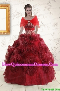 Top Seller Quinceanera Dresses with Hand Made Flowers for 2015