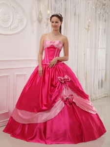 Elegant Coral Red Quinceanera Dress Sweetheart Satin Appliques with Beading Ball Gown