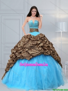 Luxurious 2015 Fashionable Quinceanera Dresses with Beading