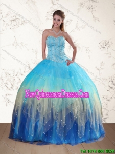 Sweetheart Luxurious Quinceanera Dress with Ruffles and Beading