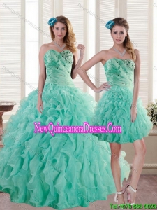 Luxurious Quince Dresses with Beading and Ruffles for 2015