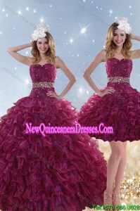 Perfect and New Style Beading and Ruffles Quinceanera Dresses with Floor Length