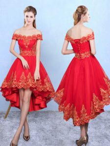 Superior Wine Red Sleeveless Tulle Lace Up Court Dresses for Sweet 16 for Prom and Party and Wedding Party