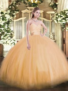 Superior Orange 15th Birthday Dress Military Ball and Sweet 16 and Quinceanera with Beading Sweetheart Sleeveless Lace Up
