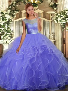 Sleeveless Beading Backless Quinceanera Gown