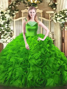 Charming Sleeveless Side Zipper Floor Length Beading Quinceanera Dresses