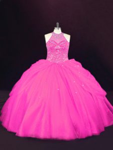 Captivating Sleeveless Lace Up Floor Length Beading 15 Quinceanera Dress