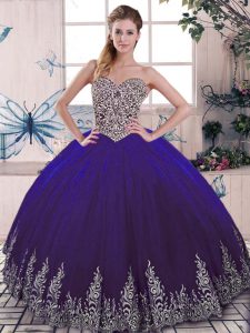 Dynamic Sleeveless Beading and Embroidery Lace Up Sweet 16 Dress